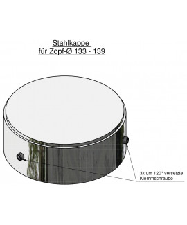 Stahlkappe D: 152,4 für Zopf 133-139mm